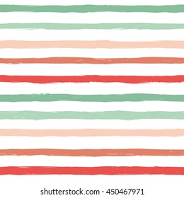 Abstract vector seamless pattern with colorful and white striped. Vintage textured background