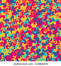 Abstract vector seamless pattern. Colorful background. 