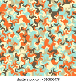 Abstract vector seamless pattern. Colorful background. 