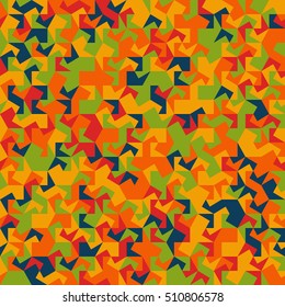 Abstract vector seamless pattern. Colorful background. 