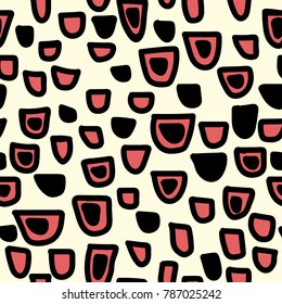 Abstract vector seamless pattern. Colorful stains.