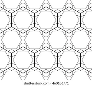 Abstract Vector seamless pattern with complex triangle style. Repeating sample figure and line. For modern interiors design, wallpaper, textile industry