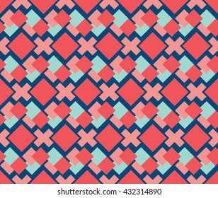 Abstract Vector Seamless Pattern. Elements.