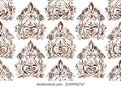 Abstract vector seamless pattern. Endless texture can be used for wallpaper, pattern fills, web page background."This content was created using vector drawing tools and software, not generated by AI"