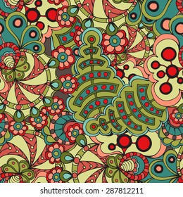 Abstract vector seamless pattern. Endless texture can be used for wallpaper, pattern fills, web page background,surface textures. Used mask