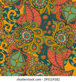 Abstract vector seamless pattern. Endless texture can be used for wallpaper, pattern fills, web page background,surface textures. Used mask.