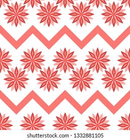 Abstract vector seamless pattern  for fabric, textile, wrapping paper, wallpaper, web design, background.