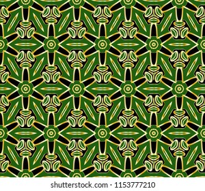 Abstract vector seamless pattern with abstract floral and leave style. Repeating sample figure and line. For modern interiors design, wallpaper, textile industry.