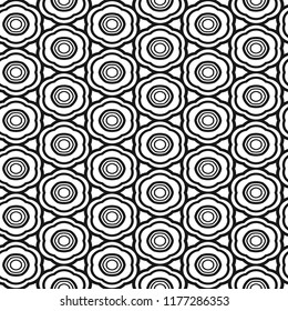 Abstract vector seamless pattern with abstract floral and leave style. Repeating sample figure and line. For modern interiors design, wallpaper, textile industry