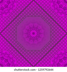 Abstract vector seamless pattern with abstract floral and leave style. Repeating sample figure and line. For modern interiors design, wallpaper, textile industry