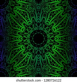 Abstract vector seamless pattern with abstract floral and leave style. Repeating sample figure and line. For modern interiors design, wallpaper, textile industry