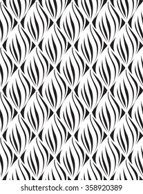 Abstract vector seamless pattern  Floral  geometric line texture  Stylish abstract ornamental background