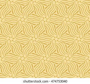 Abstract Vector seamless pattern with abstract floral and leave style. Repeating sample figure and line. For modern interiors design, wallpaper, textile industry