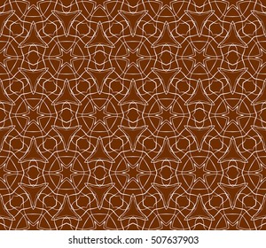 Abstract Vector seamless pattern with abstract floral and leave style. Repeating sample figure and line. For modern interiors design, wallpaper, textile industry