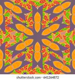 Abstract vector seamless pattern flower design in blue colors. Floral seamless pattern with watercolor effect. Textile print for bed linen, jacket, package design, fabric and fashion concepts.