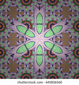 Abstract vector seamless pattern flower design in blue colors. Floral seamless pattern with watercolor effect. Textile print for bed linen, jacket, package design, fabric and fashion concepts.