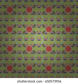 Abstract vector seamless pattern flower design in beige colors. Floral seamless pattern with watercolor effect. Textile print for bed linen, jacket, package design, fabric and fashion concepts.
