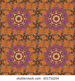 Abstract vector seamless pattern flower design in colors. Floral seamless pattern with watercolor effect. Textile print for bed linen, jacket, package design, fabric and fashion concepts.