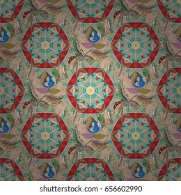 Abstract vector seamless pattern flower design in colors. Floral seamless pattern with watercolor effect. Textile print for bed linen, jacket, package design, fabric and fashion concepts.