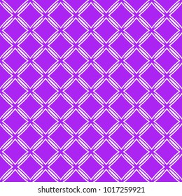 Abstract vector seamless pattern. Geometric background in eastern style. Template ornamental texture. Endless reapeted texture. Bright colors. Purple, violet, white. Vector decorative motif