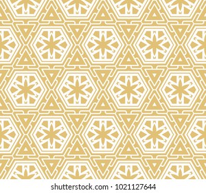 Abstract Vector seamless pattern with abstract geometric style. Repeating sample figure and line. For modern interiors design, wallpaper, textile industry