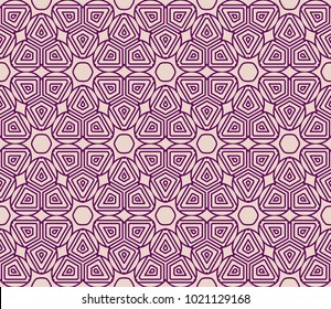 Abstract Vector seamless pattern with abstract geometric style. Repeating sample figure and line. For modern interiors design, wallpaper, textile industry