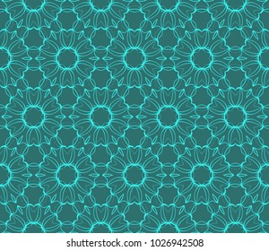 Abstract Vector seamless pattern with abstract geometric style. Repeating sample figure and line. For interiors design, wallpaper, textile industry