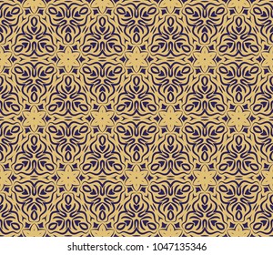 Abstract Vector seamless pattern with geometric style. Repeating sample figure and line. For interiors design, wallpaper, textile industry