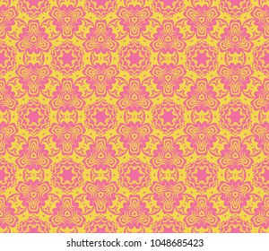Abstract Vector seamless pattern with geometric style. Repeating sample figure and line. For interiors design, wallpaper, textile industry