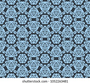Abstract Vector seamless pattern with geometric style. Repeating sample figure and line. For interiors design, wallpaper, textile industry