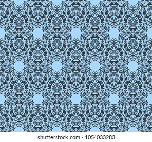 Abstract Vector seamless pattern with geometric style. Repeating sample figure and line. For interiors design, wallpaper, textile industry