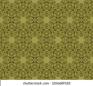 Abstract Vector seamless pattern with geometric style. Repeating sample figure and line. For interiors design, wallpaper, textile industry