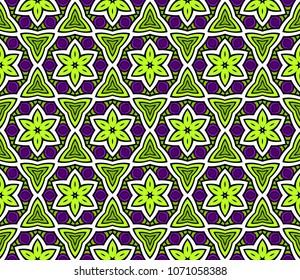 Abstract Vector seamless pattern with abstract geometric style. Repeating sample figure and line. For interiors design, wallpaper, textile high industry.