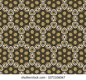 Abstract Vector seamless pattern with abstract geometric style. Repeating sample figure and line. For modern interiors design, wallpaper, textile modern industry.