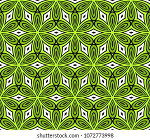 Abstract Vector seamless pattern with abstract geometric style. Repeating sample figure and line. For interiors design, wallpaper, textile high industry.