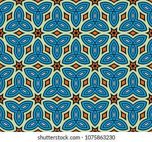 Abstract Vector seamless pattern with abstract geometric style. Repeating sample figure and line. For interiors design, wallpaper, textile high industry.