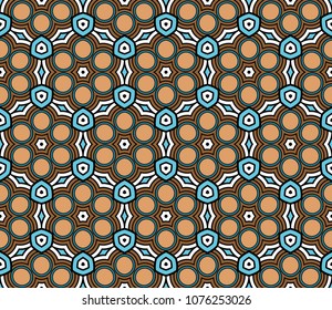 Abstract Vector seamless pattern with abstract geometric style. Repeating sample figure and line. To be used for modern interiors design, wallpaper, textile industry.