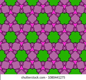 Abstract Vector seamless pattern with abstract geometric style. Repeating sample figure and line. For interiors design, wallpaper, textile high industry.
