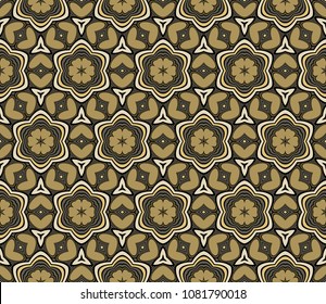 Abstract Vector seamless pattern with abstract geometric style. Repeating sample figure and line. To be used for modern interiors design, wallpaper, textile industry.
