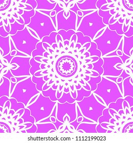 Abstract Vector seamless pattern with abstract geometric style. Repeating sample figure and line. For interiors design, wallpaper, magic textile industry.