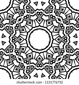 Abstract Vector seamless pattern with abstract geometric style. Repeating sample figure and line. For modern interiors design, wallpaper, textile industry