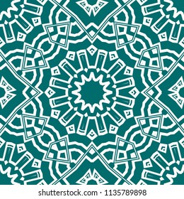 Abstract Vector seamless pattern with abstract geometric style. Repeating sample figure and line. For interiors design, wallpaper, textile industry.