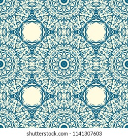 Abstract Vector seamless pattern with abstract geometric style. Repeating sample figure and line. For interiors design, wallpaper, textile industry.