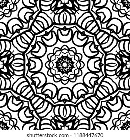 Abstract Vector seamless pattern with abstract geometric style. Repeating sample figure and line. For fashion interiors design, wallpaper, textile industry.