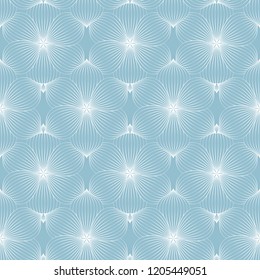 Abstract Vector Seamless Pattern. Geometric circle elements