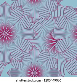 Abstract Vector Seamless Pattern. Geometric circle elements
