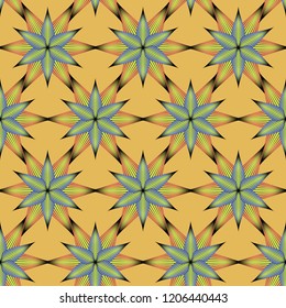 Abstract Vector Seamless Pattern. Geometric circle elements.