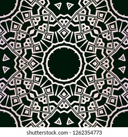 Abstract Vector seamless pattern with abstract geometric style. Repeating sample figure and line. For fashion interiors design, wallpaper, textile industry.