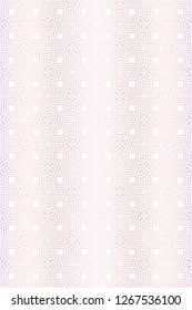 Abstract Vector Seamless Pattern With Abstract Geometric Style. Repeating Sample Figure And Line. For Fashion Interiors Design, Wallpaper, Textile Industry. Gradient color.