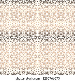 Abstract Vector Seamless Pattern With Abstract Geometric Style. Repeating Sample Figure And Line. For Fashion Interiors Design, Wallpaper, Textile Industry.